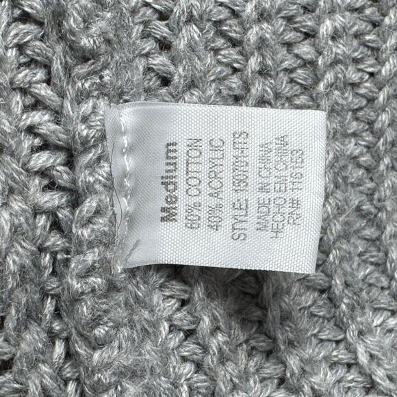 Poof Apparel gray sleeveless sweater mock neck MEDIUM - Picture 8 of 8